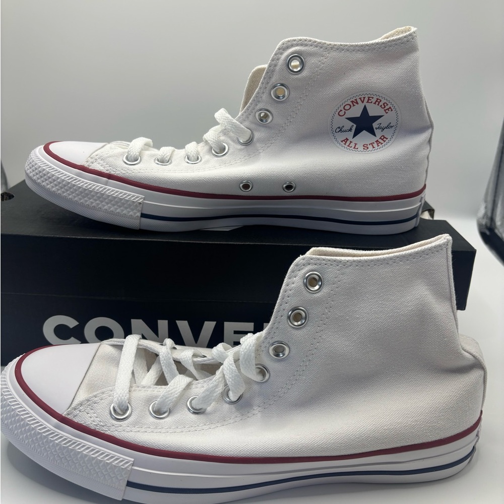 Converse All Star White Canvas High-Tops